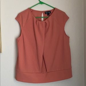 Peach sleeveless Blouse